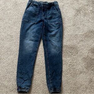 American Eagle Outfitters Dark Blue Denim Joggers
